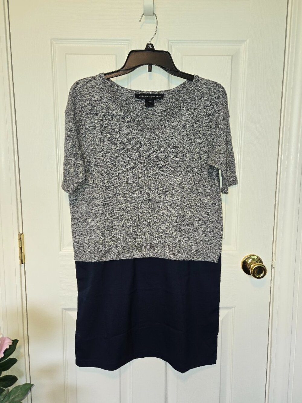French Connection Two-Tone Sweater Dress, sz 4